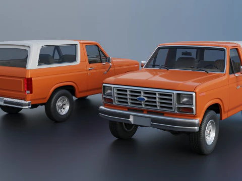 Bronco 1983 3D Print Model