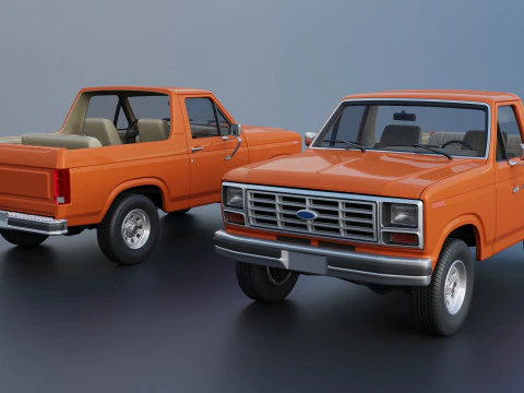 Bronco 1983 3D Print Model