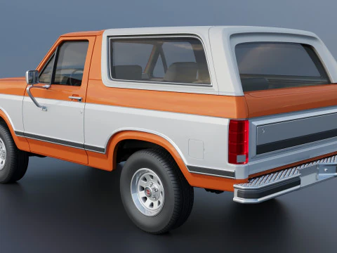 Bronco 1983 3D Print Model