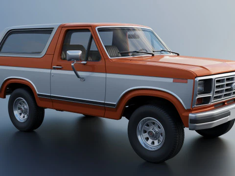 Bronco 1983 3D Print Model