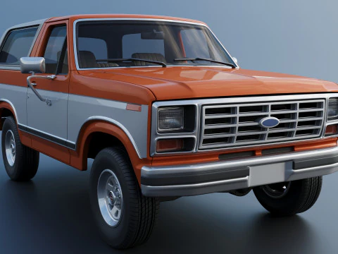 Bronco 1983 3D Print Model