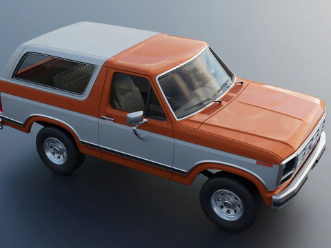Bronco 1983 3D Print Model