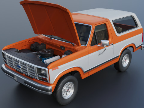 Bronco 1983 3D प्रिंट मॉडल