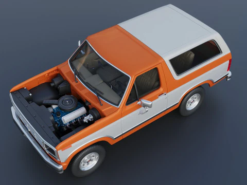 Bronco 1983 3D Print Model