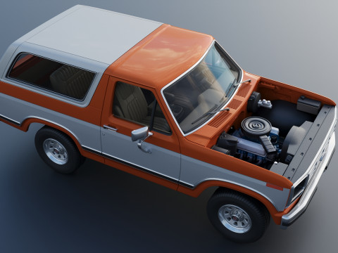 Bronco 1983 3D प्रिंट मॉडल