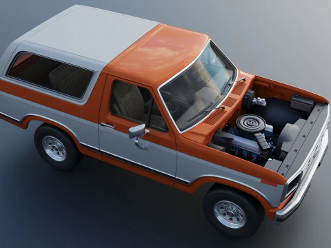 Bronco 1983 3D Print Model