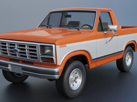 Bronco 1983 3D Print Model