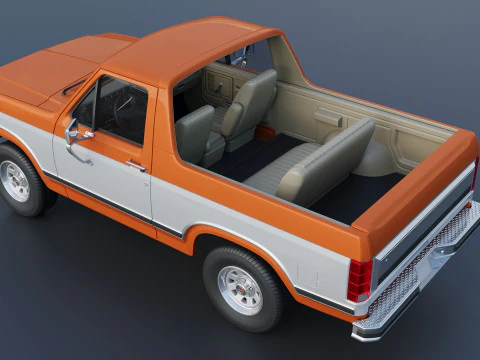 Bronco 1983 3D Print Model