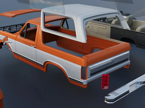 Bronco 1983 3D Print Model