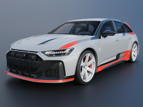 Audi RS6 Avant GT 2025 3D Print Model