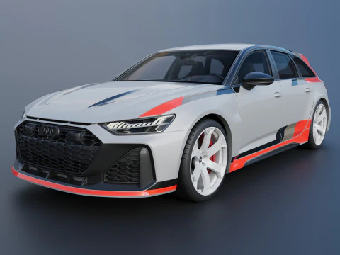 Audi RS6 Avant GT2025 Modello di stampa 3D