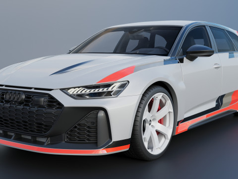 Audi RS6 Avant GT 2025 Model do druku 3D