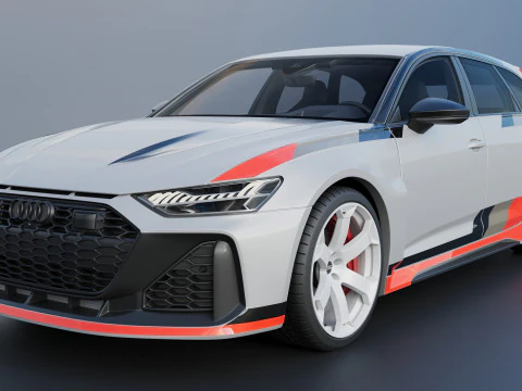Audi RS6 Avant GT 2025 3D Print Model