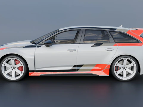 Audi RS6 Avant GT 2025 3D Print Model
