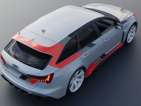 Audi RS6 Avant GT 2025 Model do druku 3D