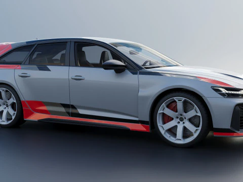 Audi RS6 Avant GT 2025 3D Print Model