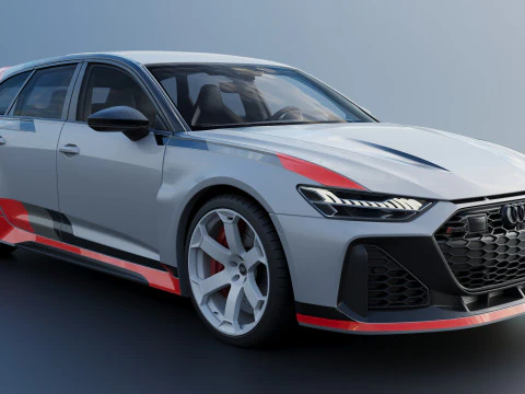 Audi RS6 Avant GT 2025 3D Print Model