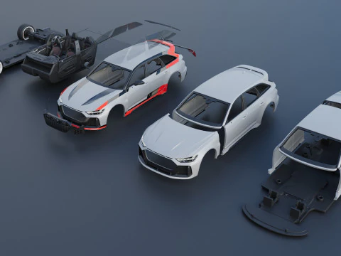 Audi RS6 Avant GT 2025 3D Print Model