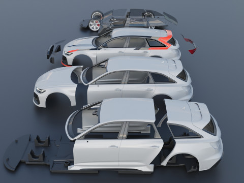 Audi RS6 Avant GT 2025 Model do druku 3D