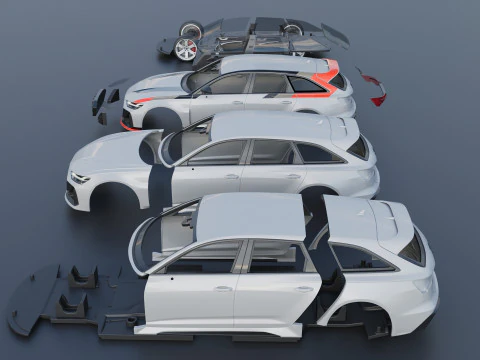 Audi RS6 Avant GT 2025 3D Print Model