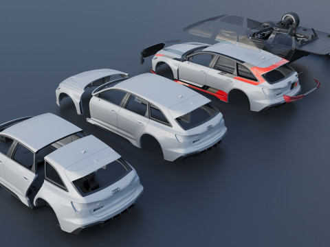 Audi RS6 Avant GT 2025 Model do druku 3D