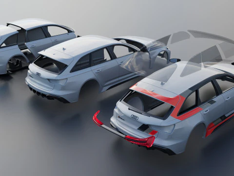 Audi RS6 Avant GT 2025 3D Print Model