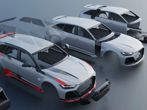 Audi RS6 Avant GT 2025 3D Print Model