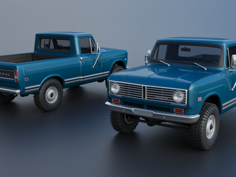 International Pickup 1972 3D-Druckmodell