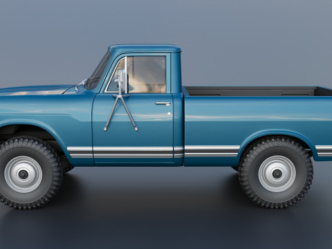 International Pickup 1972 3D-Druckmodell