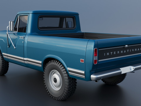 International Pickup 1972 3D-Druckmodell