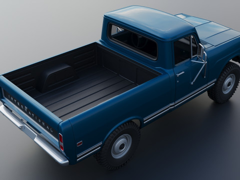 International Pickup 1972 3D-Druckmodell