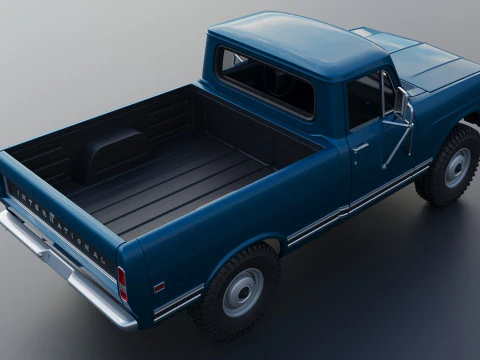 International Pickup 1972 3D Print Model