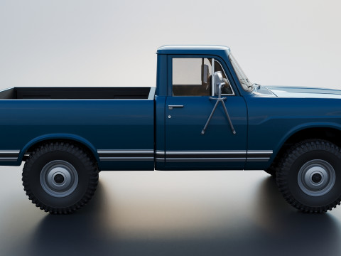 International Pickup 1972 3D-Druckmodell