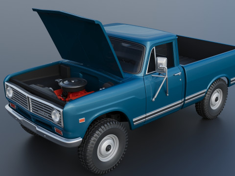 International Pickup 1972 3D-Druckmodell