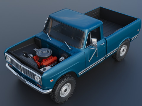 International Pickup 1972 3D-Druckmodell