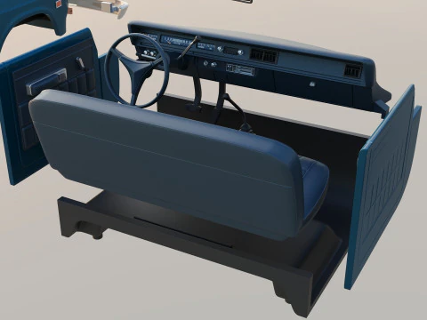 International Pickup 1972 3D Print Model