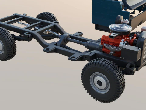International Pickup 1972 3D Print Model
