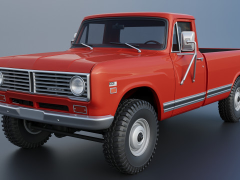International Pickup Long Bed 1972 3D प्रिंट मॉडल
