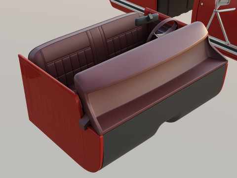 International Pickup Long Bed 1972 3D प्रिंट मॉडल