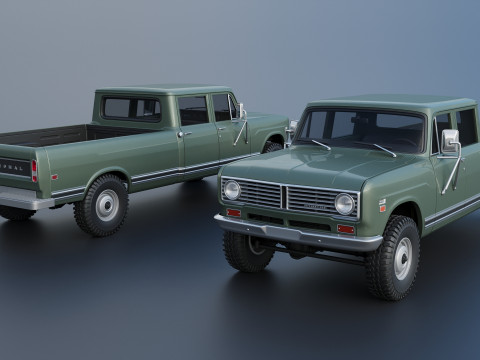 International Pickup Crew Cab 1972 3D 打印模型