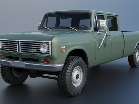 International Pickup Crew Cab 1972 3D 打印模型