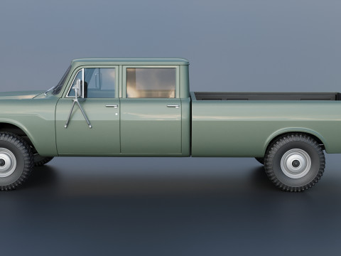 International Pickup Crew Cab 1972 3D 打印模型