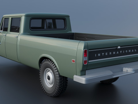 International Pickup Crew Cab 1972 3D 打印模型