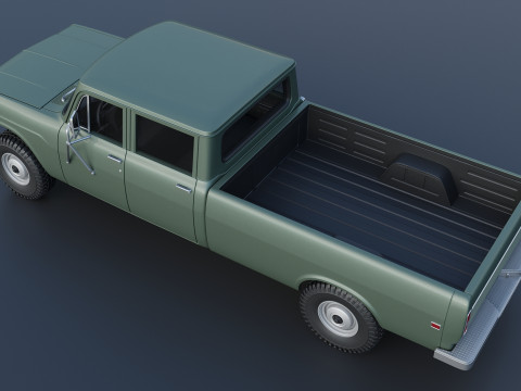 International Pickup Crew Cab 1972 3D 打印模型