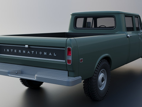International Pickup Crew Cab 1972 3D 打印模型