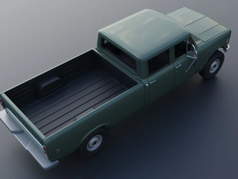 International Pickup Crew Cab 1972 3D Print Model