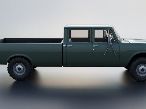 International Pickup Crew Cab 1972 3D 打印模型