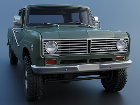 International Pickup Crew Cab 1972 3D 打印模型