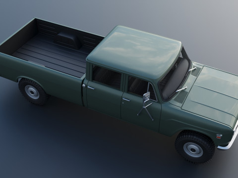 International Pickup Crew Cab 1972 3D 打印模型