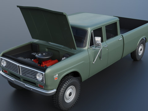 International Pickup Crew Cab 1972 3D 打印模型